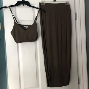 Tobi Crop and Skirt Set